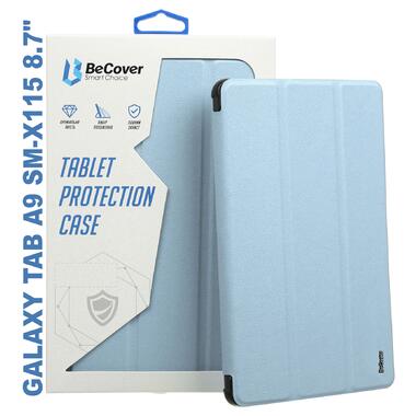 Чохол-книжка BeCover Soft Edge з кріпленням стілусу Samsung Galaxy Tab A9 SM-X115 8.7 Light Blue (710358) фото №1