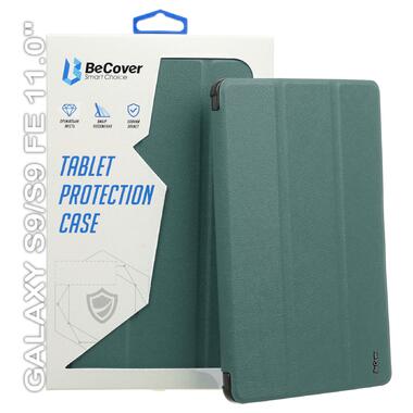 Чохол-книжка BeCover Smart Case Samsung Galaxy Tab S9 (SM-X710/SM-X716)/S9 FE (SM-X510/SM-X516B) 11.0 Dark Green (710410) фото №1