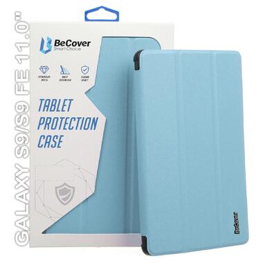 Чохол-книжка BeCover Smart Case Samsung Galaxy Tab S9 (SM-X710/SM-X716)/S9 FE (SM-X510/SM-X516B) 11.0 Light Blue (710414) фото №1