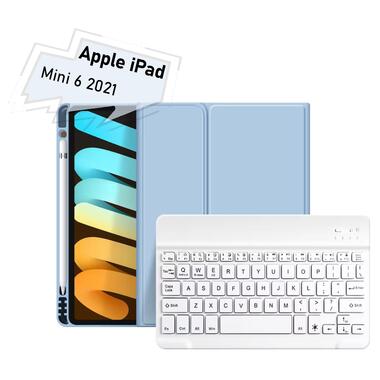 Чехол-книжка с беспроводной клавиатурой BeCover Apple iPad Mini 6 2021 Light Blue (712989) фото №1