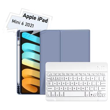 Чехол-книжка с беспроводной клавиатурой BeCover Apple iPad Mini 6 2021 Purple (712991) фото №1
