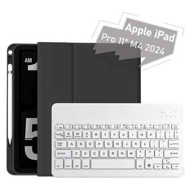 Чехол-книжка с беспроводной клавиатурой BeCover Apple iPad Pro 11 M4 2024 Black (712998) фото №1