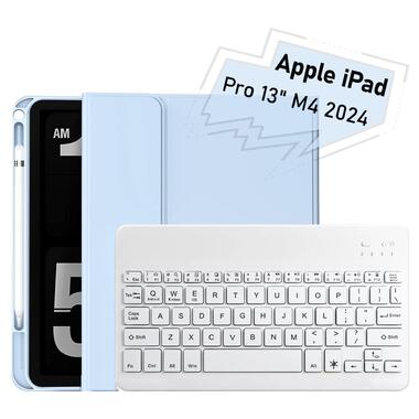 Чехол-книжка с беспроводной клавиатурой BeCover Apple iPad Pro 13 M4 2024 Light Blue (713005) фото №1