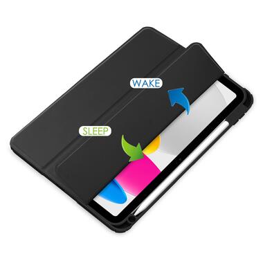 Чехол-книжка BeCover Soft Edge TPU с креплением Apple Pencil Apple iPad Air (4/5) 2020/2022 10.9 Black (711696) фото №4