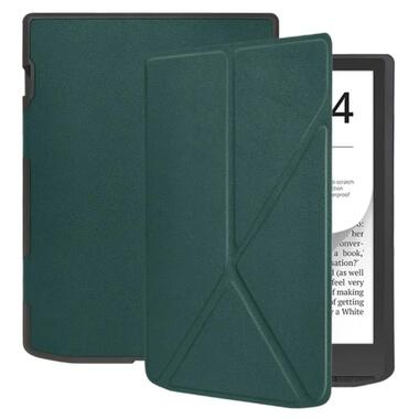 Обложка BeCover Ultra Slim Origami PocketBook 743G InkPad 4/InkPad Color 2/InkPad Color 3 (7.8) Dark Green (713084) фото №2
