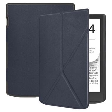 Обложка BeCover Ultra Slim Origami PocketBook 743G InkPad 4/InkPad Color 2/InkPad Color 3 (7.8) Deep Blue (713083) фото №2
