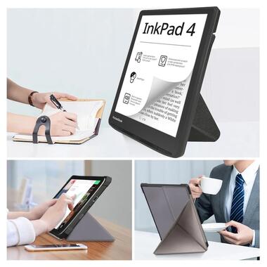 Обложка BeCover Ultra Slim Origami PocketBook 743G InkPad 4/InkPad Color 2/InkPad Color 3 (7.8) Gray (713087) фото №6