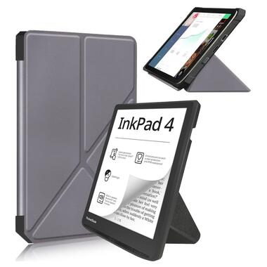 Обложка BeCover Ultra Slim Origami PocketBook 743G InkPad 4/InkPad Color 2/InkPad Color 3 (7.8) Gray (713087) фото №2