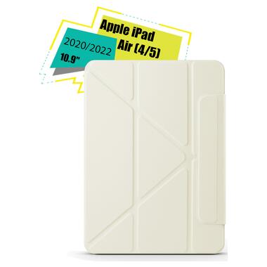 Обложка BeCover Ultra Slim Origami Magnetic с креплением Apple iPad Air (4/5) 2020/2022 10.9 Beige (712953) фото №1