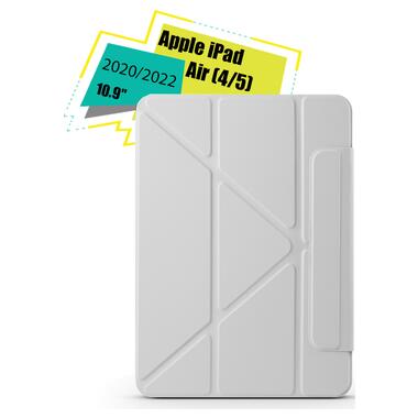 Обложка BeCover Ultra Slim Origami Magnetic с креплением Apple iPad Air (4/5) 2020/2022 10.9 Gray (712954) фото №1