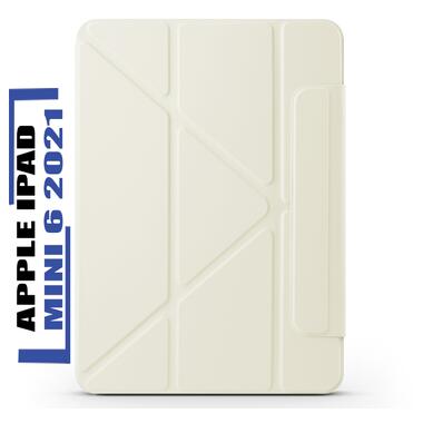 Обложка BeCover Ultra Slim Origami Magnetic с креплением Apple iPad Mini 6 2021 Beige (712943) фото №1