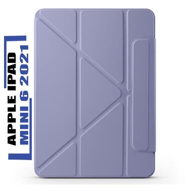 Обложка BeCover Ultra Slim Origami Magnetic с креплением Apple iPad Mini 6 2021 Deep Purple (712945) фото №1