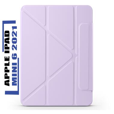 Обложка BeCover Ultra Slim Origami Magnetic с креплением Apple iPad Mini 6 2021 Purple (712946) фото №1