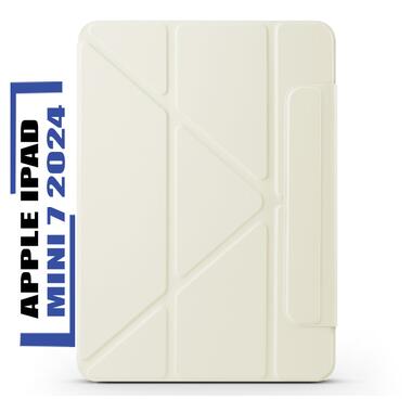 Обложка BeCover Ultra Slim Origami Magnetic с креплением Apple iPad Mini 7 2024 Beige (712948) фото №1