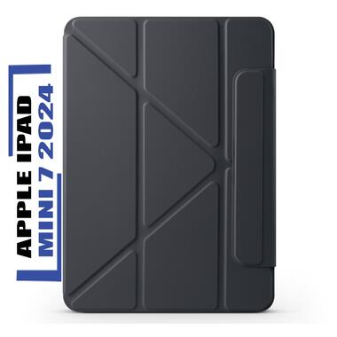 Обложка BeCover Ultra Slim Origami Magnetic с креплением Apple iPad Mini 7 2024 Black (712947) фото №1