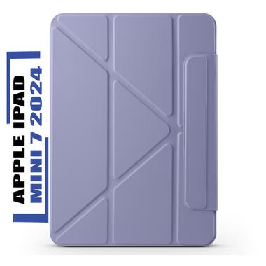 Обложка BeCover Ultra Slim Origami Magnetic с креплением Apple iPad Mini 7 2024 Deep Purple (712950) фото №1