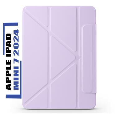 Обложка BeCover Ultra Slim Origami Magnetic с креплением Apple iPad Mini 7 2024 Purple (712951) фото №1