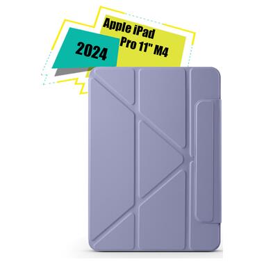 Обложка BeCover Ultra Slim Origami Magnetic с креплением Apple iPad Pro 11 M4 2024 Deep Purple (712963) фото №1