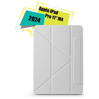 Обложка BeCover Ultra Slim Origami Magnetic с креплением Apple iPad Pro 11 M4 2024 Gray (712962) фото №1