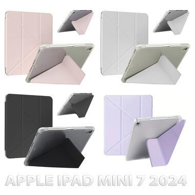 Обложка BeCover Ultra Slim Origami Transparent с креплением Apple iPad Mini 7 2024 Black (712934) фото №5