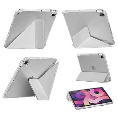 Обложка BeCover Ultra Slim Origami Transparent с креплением Apple iPad Mini 7 2024 Gray (712935) фото №4