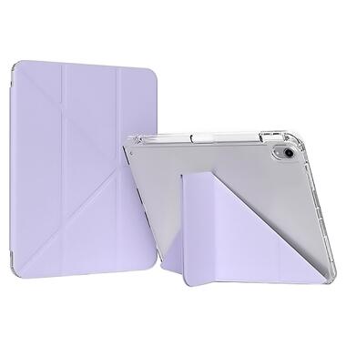 Обложка BeCover Ultra Slim Origami Transparent с креплением Apple iPad Mini 7 2024 Purple (712937) фото №1