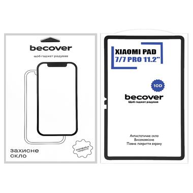 Защитное стекло BeCover 10D Xiaomi Pad 7 / 7 Pro 11.2 Black (713008) фото №1