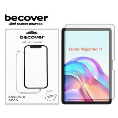 Защитное стекло BeCover Tecno Megapad 11 (T1101) 10.95 (713124) фото №1