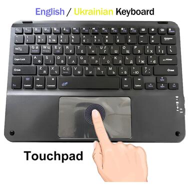 Bluetooth Keyboard with TouchPad BeCover English/Ukrainian (265x185 мм) Black (713401) фото №1