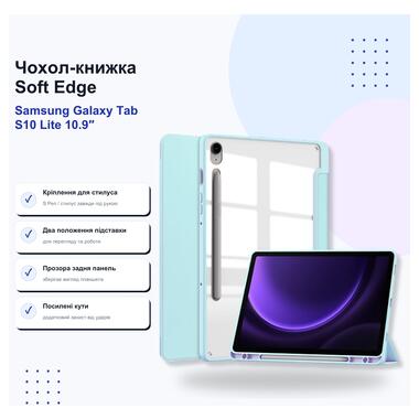 Чехол-книжка BeCover Soft Edge Samsung Galaxy Tab S10 Lite SM-X400/406 10.9 Light Blue (715767) фото №1