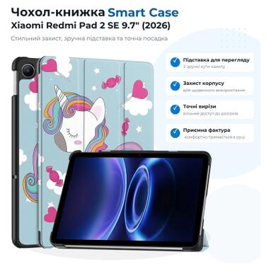 Чехол к планшету BeCover Smart Case Xiaomi Redmi Pad 2 SE 9.7 (2026) Unicorn (715840) фото №6