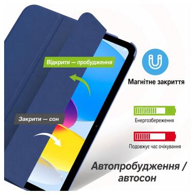 Чехол к планшету BeCover Tri Fold Hard Apple iPad 10.9 (2022/2024)/iPad (А16) 2025 11 Deep Blue (716119) фото №5