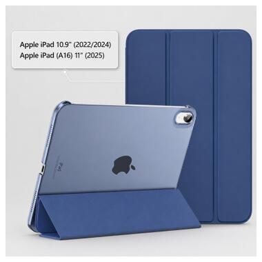 Чехол к планшету BeCover Tri Fold Hard Apple iPad 10.9 (2022/2024)/iPad (А16) 2025 11 Deep Blue (716119) фото №2