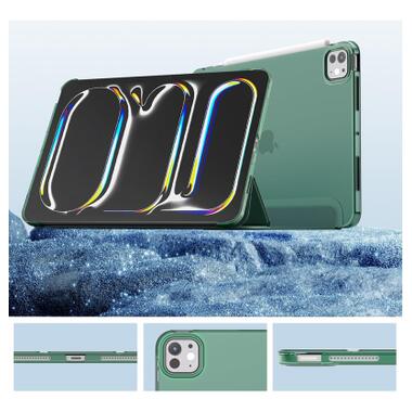 Чехол к планшету BeCover Tri Fold Hard Apple iPad Pro 11 M5 2025 Dark Green (715996) фото №2