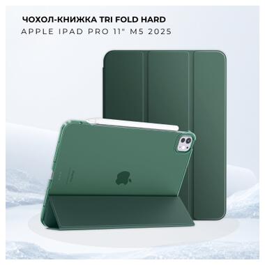 Чехол к планшету BeCover Tri Fold Hard Apple iPad Pro 11 M5 2025 Dark Green (715996) фото №1