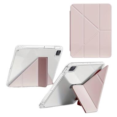 Чехол к планшету BeCover Ultra Slim Origami Transparent Apple iPad Pro 11 M5 2025 Pink (715956) фото №4