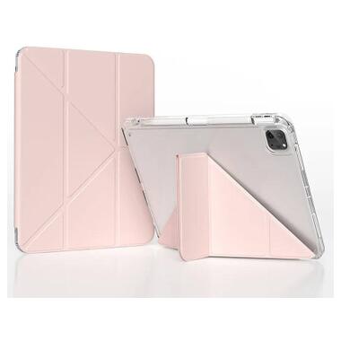 Чехол к планшету BeCover Ultra Slim Origami Transparent Apple iPad Pro 11 M5 2025 Pink (715956) фото №2