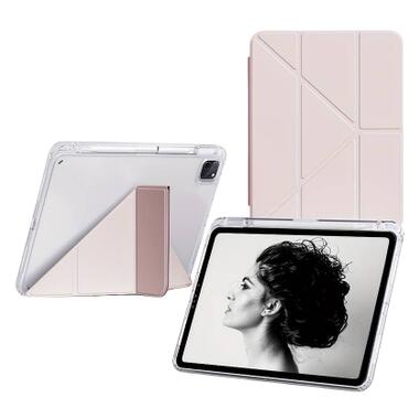 Чехол к планшету BeCover Ultra Slim Origami Transparent Apple iPad Pro 11 M5 2025 Pink (715956) фото №3