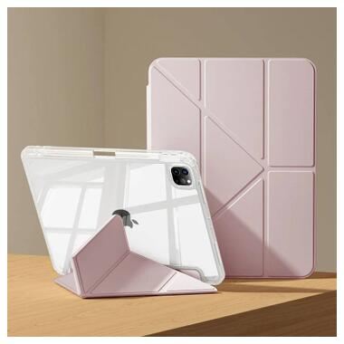 Чехол к планшету BeCover Ultra Slim Origami Transparent Apple iPad Pro 11 M5 2025 Pink (715956) фото №8