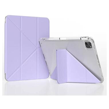 Чехол к планшету BeCover Ultra Slim Origami Transparent Apple iPad Pro 11 M5 2025 Purple (715957) фото №2
