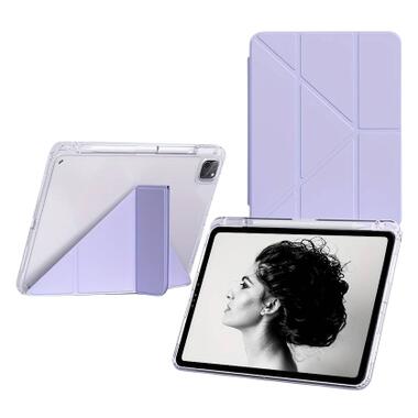 Чехол к планшету BeCover Ultra Slim Origami Transparent Apple iPad Pro 11 M5 2025 Purple (715957) фото №3