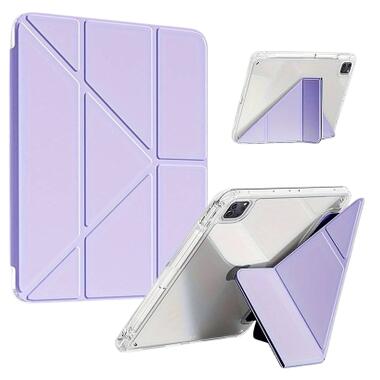 Чехол к планшету BeCover Ultra Slim Origami Transparent Apple iPad Pro 11 M5 2025 Purple (715957) фото №1