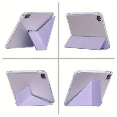 Чехол к планшету BeCover Ultra Slim Origami Transparent Apple iPad Pro 11 M5 2025 Purple (715957) фото №6