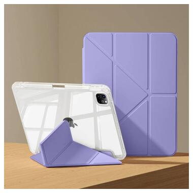 Чехол к планшету BeCover Ultra Slim Origami Transparent Apple iPad Pro 11 M5 2025 Purple (715957) фото №10