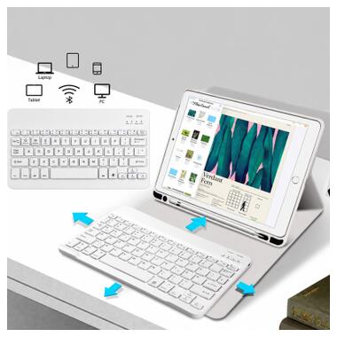 Чехол к планшету BeCover Wireless Keyboard Apple iPad Pro 11 M5 2025 Gray (715985) фото №2