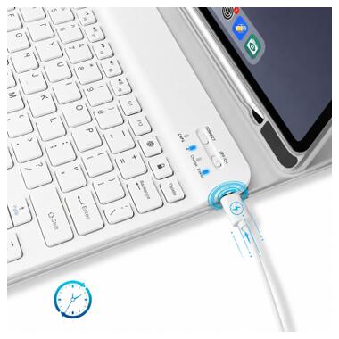 Чехол к планшету BeCover Wireless Keyboard Apple iPad Pro 11 M5 2025 Gray (715985) фото №4
