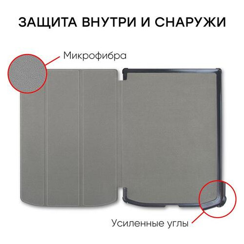 Чохол-книжка AirOn Premium PocketBook InkPad X Black (4821784622016) фото №5