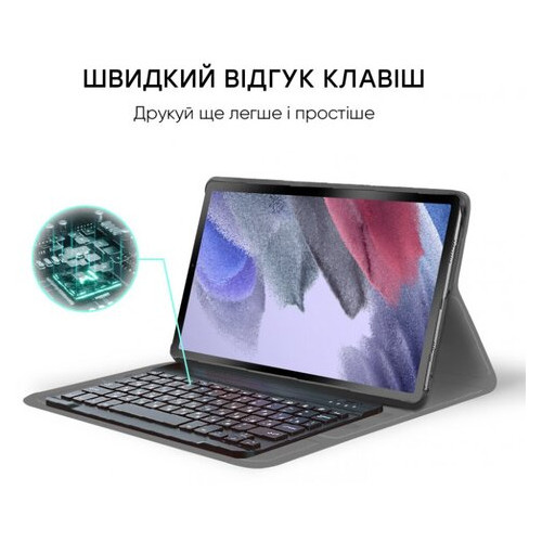 Обкладинка-клавіатура AIRON Premium для Samsung Galaxy Tab A7 Lite T220/T225 Black (4822352781065) фото №4