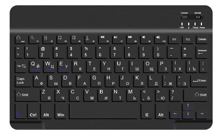 Обкладинка-клавіатура AIRON Premium для Samsung Galaxy Tab A7 Lite T220/T225 Black (4822352781065) фото №3