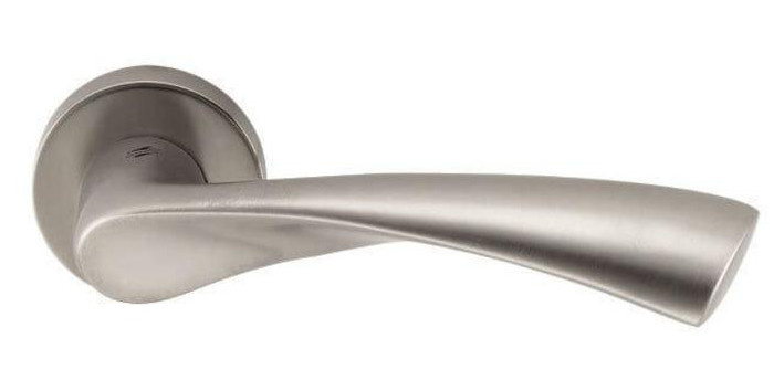 Дверна ручка Colombo Design Flessa CB51 матовий нікель 50мм розетта (24584) фото №1
